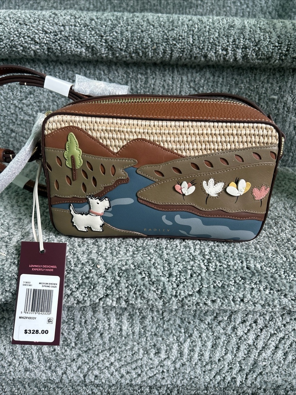 RADLEY LONDON Spring Daze Zip Top Leather Crossbody